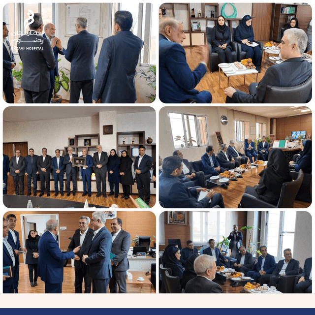 دیدار مدیران بانک صادرات و مدیر عامل محترم بیمارستان رضوی.