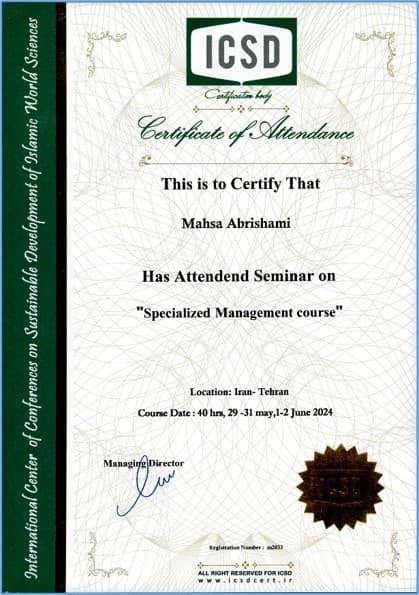 Management Training Certificate for Managers